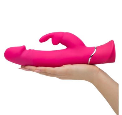 Wibrator - Happy Rabbit Realistic Dual Density Rabbit Vibrator Pink